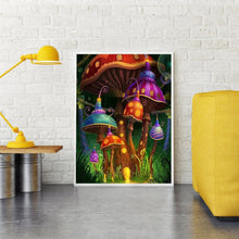 Lade das Bild in den Galerie-Viewer, Pilzhaus - voller quadratischer Diamant - 40x50cm
