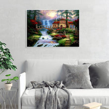 Lade das Bild in den Galerie-Viewer, Kreuz-Ctitch Berghütte - voller quadratischer Diamant - 50x40cm

