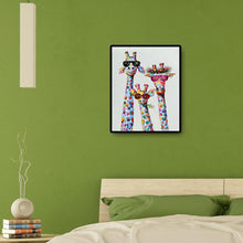 Lade das Bild in den Galerie-Viewer, Hirsch - voller runder Diamant - 40x50cm
