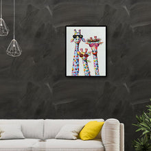 Lade das Bild in den Galerie-Viewer, Hirsch - voller runder Diamant - 40x50cm
