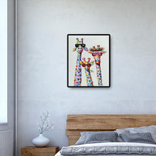 Lade das Bild in den Galerie-Viewer, Hirsch - voller runder Diamant - 40x50cm
