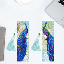 Lade das Bild in den Galerie-Viewer, 2pcs Pfau-DIY Diamond Painting Lesezeichen

