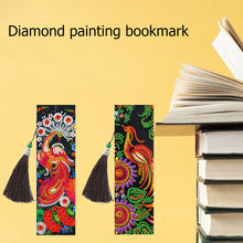 Lade das Bild in den Galerie-Viewer, 2pcs Pfau-DIY Diamond Painting Lesezeichen
