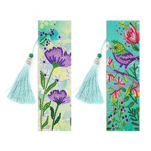Lade das Bild in den Galerie-Viewer, 2pcs Blume-DIY Diamond Painting Lesezeichen
