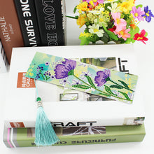 Lade das Bild in den Galerie-Viewer, 2pcs Blume-DIY Diamond Painting Lesezeichen
