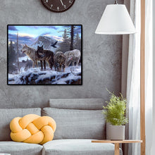 Lade das Bild in den Galerie-Viewer, Wölfe - voller quadratischer Diamant - 50x40cm
