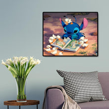 Lade das Bild in den Galerie-Viewer, Cartoon Alien Hund - voller quadratischer Diamant - 50x40cm
