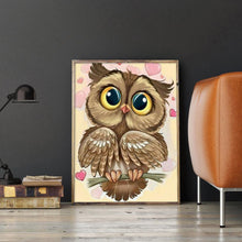 Lade das Bild in den Galerie-Viewer, Vogel - voller runder Diamant - 30x40cm
