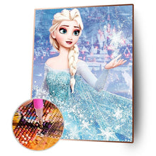 Lade das Bild in den Galerie-Viewer, Schneeprinzessin - voller quadratischer Diamant - 40x50cm
