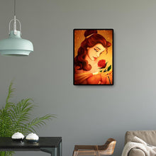 Lade das Bild in den Galerie-Viewer, Rose Prinzessin - voller quadratischer Diamant - 40x50cm
