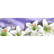 Lade das Bild in den Galerie-Viewer, Blume Weihnachten - voller runder Diamant - 80x30cm
