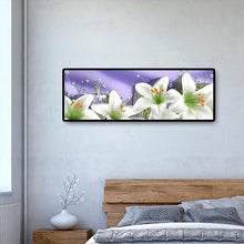 Lade das Bild in den Galerie-Viewer, Blume Weihnachten - voller runder Diamant - 80x30cm
