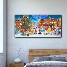 Lade das Bild in den Galerie-Viewer, Weihnachtspark Xmas - voller runder Diamant - 100x50cm

