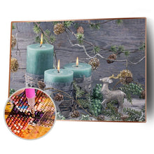 Lade das Bild in den Galerie-Viewer, Kerze - voller runder Diamant - 40x30cm
