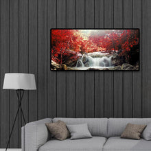 Lade das Bild in den Galerie-Viewer, Berglandschaft - voller runder Diamant - 80x40cm
