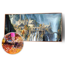 Lade das Bild in den Galerie-Viewer, Berglandschaft - voller runder Diamant - 80x40cm
