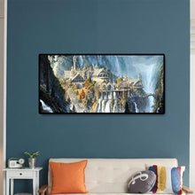 Lade das Bild in den Galerie-Viewer, Berglandschaft - voller runder Diamant - 80x40cm
