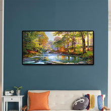 Lade das Bild in den Galerie-Viewer, Berglandschaft - voller runder Diamant - 80x40cm
