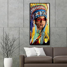 Lade das Bild in den Galerie-Viewer, Lady - voller runder Diamant - 45x85cm
