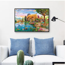 Lade das Bild in den Galerie-Viewer, Landschaft - voller quadratischer Diamant - 50x40cm

