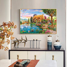 Lade das Bild in den Galerie-Viewer, Landschaft - voller quadratischer Diamant - 50x40cm
