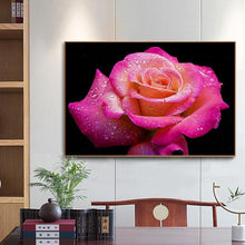 Lade das Bild in den Galerie-Viewer, Blume - voller runder Diamant - 40x30cm
