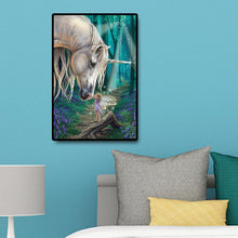 Lade das Bild in den Galerie-Viewer, Pferd und Elfe - voller runder Diamant - 30x40cm
