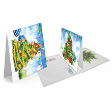 Lade das Bild in den Galerie-Viewer, 8PCS / SET 3D WEIHNACHTSGRUSSKARTEN DIAMOND PAINTIN
