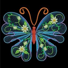Lade das Bild in den Galerie-Viewer, Schmetterling-Kristall-Rhinestone-Diamant-Malerei(30*30CM)
