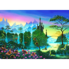 Lade das Bild in den Galerie-Viewer, Bergszene - teilquadratischer Diamant - 50x40cm
