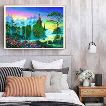 Lade das Bild in den Galerie-Viewer, Bergszene - teilquadratischer Diamant - 50x40cm
