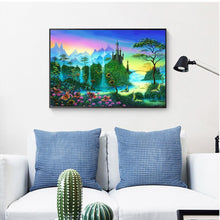 Lade das Bild in den Galerie-Viewer, Bergszene - teilquadratischer Diamant - 50x40cm
