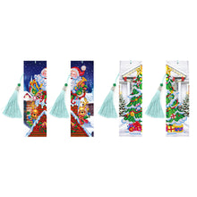 Lade das Bild in den Galerie-Viewer, 4pcs Weihnachten-DIY Diamond Painting Lesezeichen
