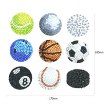 Lade das Bild in den Galerie-Viewer, 9pcs-Ball-Diy Handwerk Aufkleber
