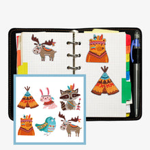 Lade das Bild in den Galerie-Viewer, 6pcs-Tier-Diy Handwerk Aufkleber
