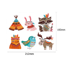 Lade das Bild in den Galerie-Viewer, 6pcs-Tier-Diy Handwerk Aufkleber
