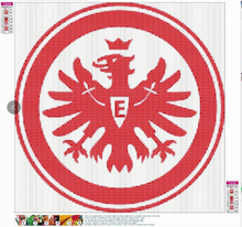Lade das Bild in den Galerie-Viewer, Fußball Eintracht Frankfurt-Rund/Quadrat Diamond Painting
