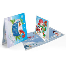 Lade das Bild in den Galerie-Viewer, 8PCS / SET 3D WEIHNACHTSGRUSSKARTEN DIAMOND PAINTIN
