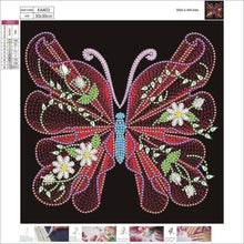 Lade das Bild in den Galerie-Viewer, Schmetterling-Kristall-Rhinestone-Diamant-Malerei(30*30CM)
