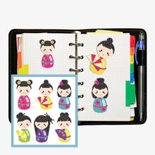 Lade das Bild in den Galerie-Viewer, 6pcs-Doll-Diy Handwerk Aufkleber
