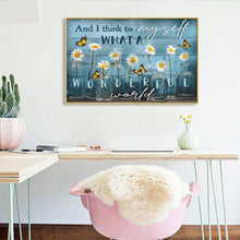 Lade das Bild in den Galerie-Viewer, Blumen-Vollbohrer Rundbohrer-50x40cm-Diamantmalerei
