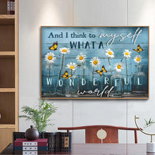 Lade das Bild in den Galerie-Viewer, Blumen-Vollbohrer Rundbohrer-50x40cm-Diamantmalerei
