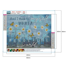 Lade das Bild in den Galerie-Viewer, Blumen-Vollbohrer Rundbohrer-50x40cm-Diamantmalerei
