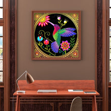 Lade das Bild in den Galerie-Viewer, Kolibri-speziell geformte Kristalldiamantmalerei-30 * 30cm
