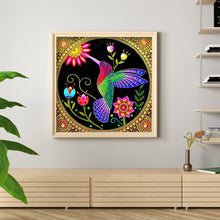 Lade das Bild in den Galerie-Viewer, Kolibri-speziell geformte Kristalldiamantmalerei-30 * 30cm
