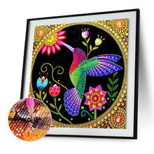 Lade das Bild in den Galerie-Viewer, Kolibri-speziell geformte Kristalldiamantmalerei-30 * 30cm
