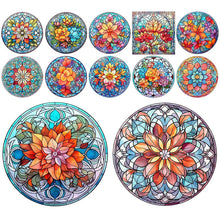 Lade das Bild in den Galerie-Viewer, Buntglas Flower-Full Round Diamond Painting-30x30cm

