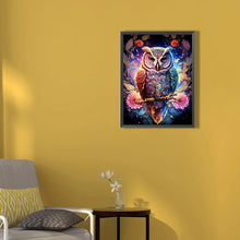 Lade das Bild in den Galerie-Viewer, Traumeule-Voller  Diamond Painting-30x40cm
