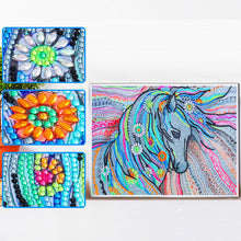 Lade das Bild in den Galerie-Viewer, Pferd-speziell geformtes Kristalldiamant-Gemälde-40*30cm
