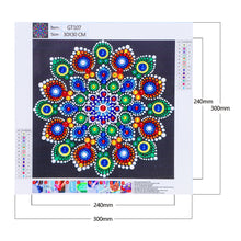 Lade das Bild in den Galerie-Viewer, Mandala-Spezielle geformte Kristalle Diamant Malerei-30 * 30 CM
